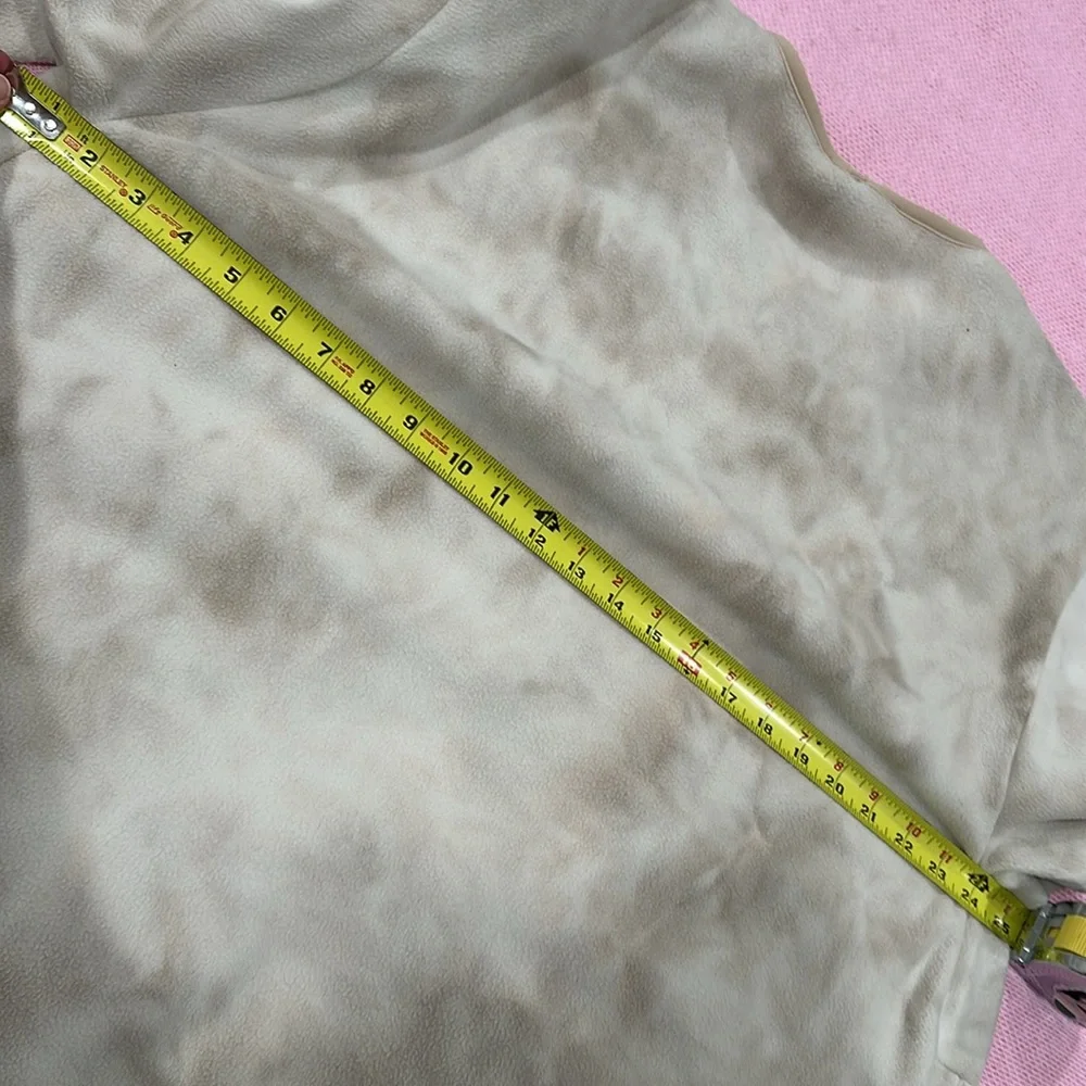 Lululemon sweatshirt women’s XL cream fleece crew pullover tie dye sweater